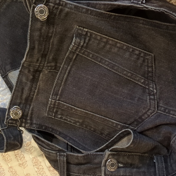 Black Denim Overalls - Picture 5 of 5